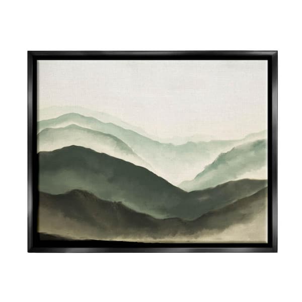 The Stupell Home Decor Collection Mountain Atmospheric Watercolor ...