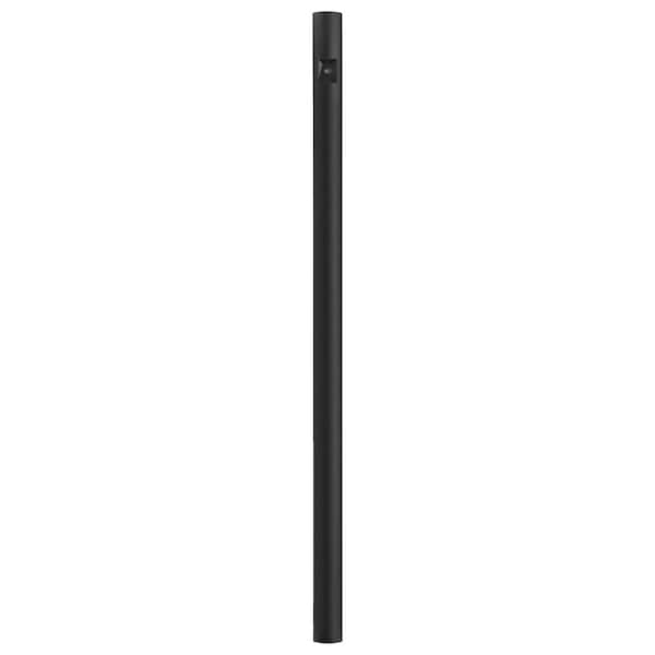 8 ft. Black Outdoor Direct Burial Lamp Post with Dusk to Dawn Photo Sensor fits 3 in. Post Top Fixtures