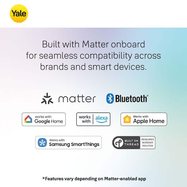 Smart Lock with Matter; Electronic Single Cylinder Deadbolt with Pushbutton Keypad; Ash