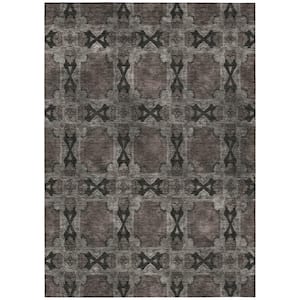 Chantille ACN564 Gray 10 ft. x 14 ft. Machine Washable Indoor/Outdoor Geometric Area Rug