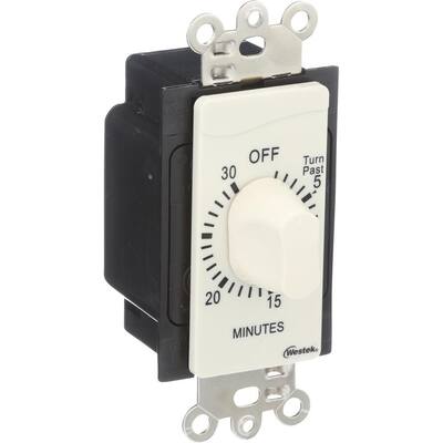 Westek 15 Min In-Wall Countdown Timer - Ivory-TMSW15MI - The Home Depot