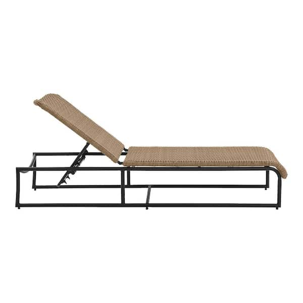 Hampton bay mix and discount match sling outdoor chaise lounge