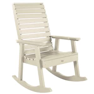 Weatherly Whitewash Recycled Plastic Outdoor Rocking Chair