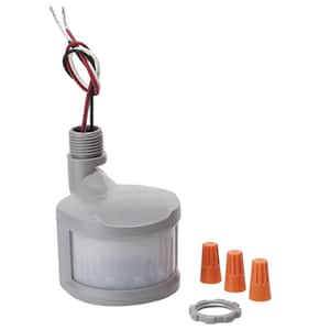 Weatherproof Motion Security Floodlight Sensor in Gray