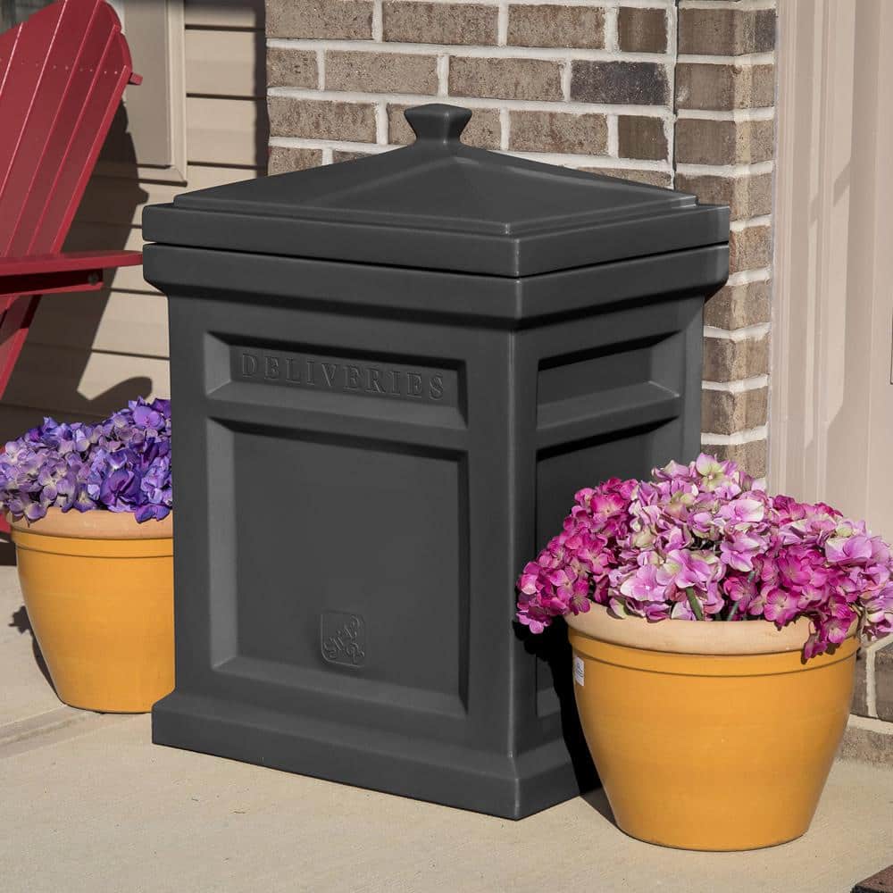 Modern Express Parcel Secure Drop Box in Sleek Black