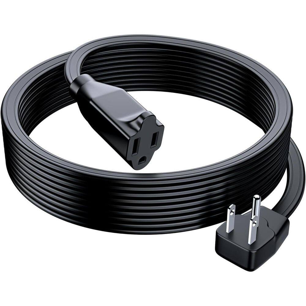 20Ft. 14 / 3 Heavy Duty Indoor Slim Flat Wire Extension Cord with 3-Prong Flat Plug 14 AWG Power Cord, 15A/1800W, Black price history on PriceWatchPro