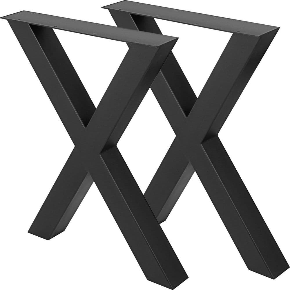 Set of 2 Steel Table Legs, 28 in. H 30 in. W Dining Table Legs,3.1 in. Square Box Section X Frame Table Legs 2025 update price history on PriceWatchPro
