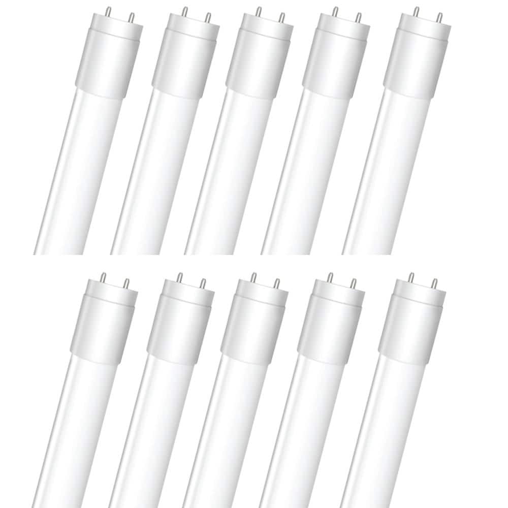 Feit Electric 18-Watt 4 ft. T8 G13 Type A Plug and Play Linear LED Tube Light Bulb, Cool White 4000K (10-Pack) -  T848840LEDG210