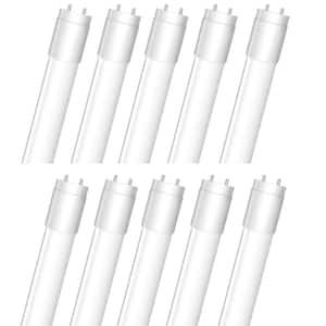 18-Watt 4 ft. T8 G13 Type A Plug and Play Linear LED Tube Light Bulb, Cool White 4100K (10-Pack)