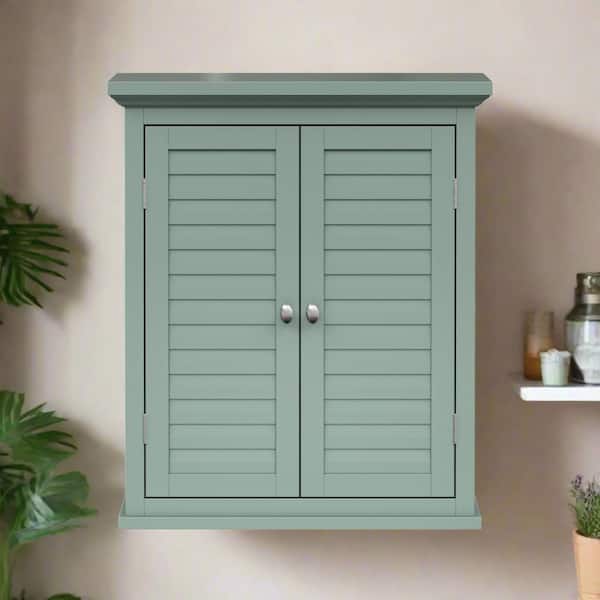 Glancy 7.01 in. W x 20.08 in. D x 24.02 in. H x Bathroom Storage Wall Cabinet in Sage Green