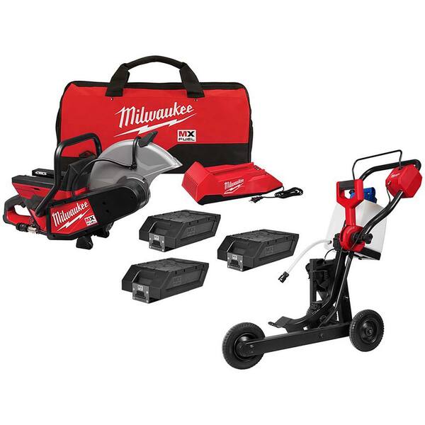 Milwaukee MX FUEL Lithium-Ion Cordless 14 in. Cut Off Saw Kit with (2)  Batteries and Charger w/XC406 Battery Pack and Cut Off Cart  MXF314-2XC-MXFXC406-3100 The Home Depot