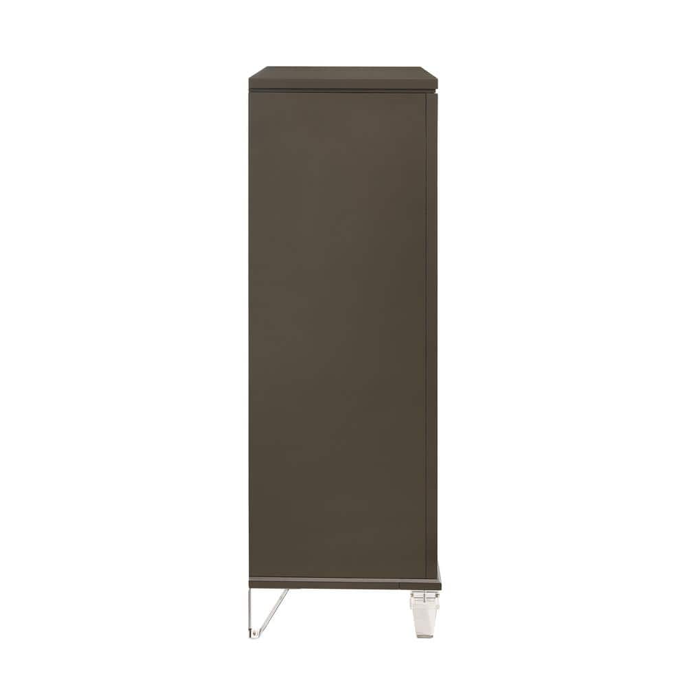 Charlotte Copper 5-Drawer Flip-Top Chest with Mirror