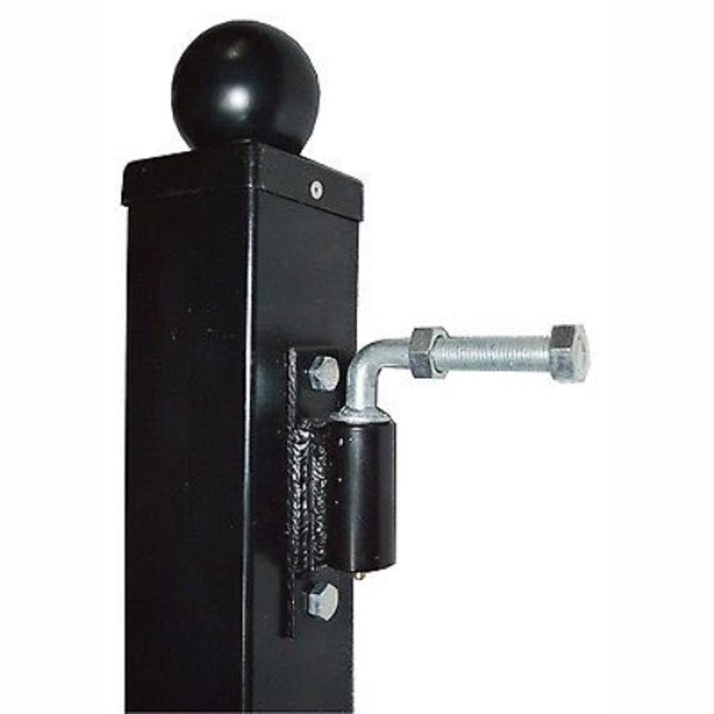 ALEKO Steel 1/2" Black J-Bolt Hinge for Swing Gates