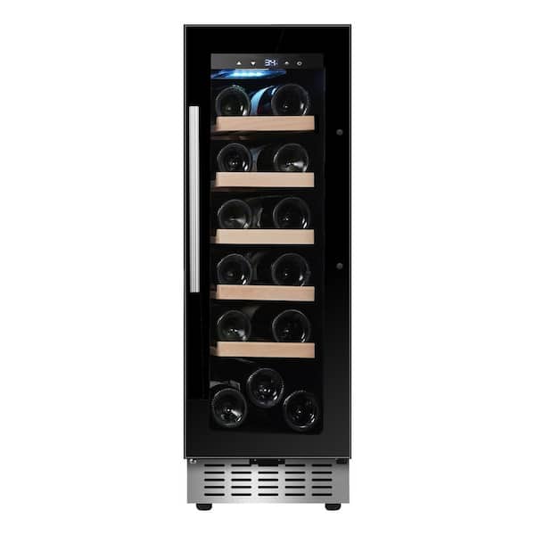 Equator 18 Bottle Wine Refrigerator Cellar Cooling unit Freestanding/Built in 7 Color LED 110V in Black