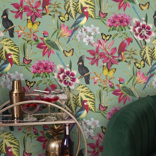Paradiso Multi Matte Non Woven Removable Paste The Wall Wallpaper Sample
