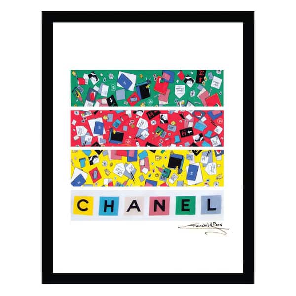 VENICE BEACH Collections Fashion Abstract Design by Fairchild Paris 1 Piece Framed Graphic Print Abstract Poster Art Print 18 in. x 14 in.