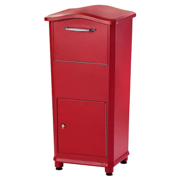 Architectural Mailboxes Elephantrunk Red, Extra Large, Steel, Locking, Parcel Drop