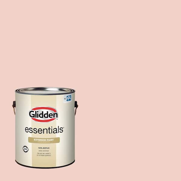 Glidden Essentials 1 gal. PPG1064-3 Texas Rose Flat Exterior Paint