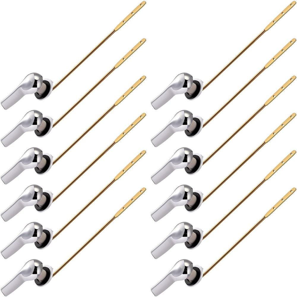 12-Piece Front Mount Toilet Flush Handle Lever Replacement, Brass Universal Flush Lever Finish Kit for Most Toilets price history on PriceWatchPro