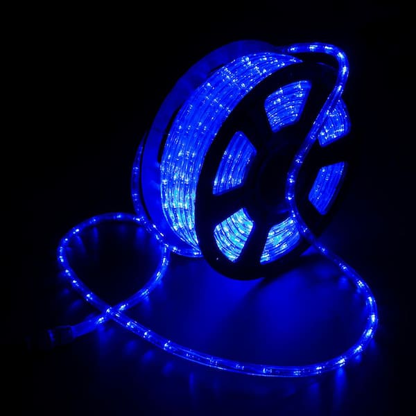 Outdoor 150 ft. 110-Volt Plug-In Blue Color Changing Light LED Rope Light