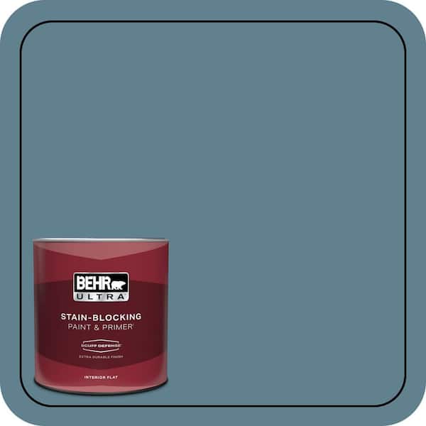 BEHR ULTRA 1 qt. #S470-5 Blueprint Extra Durable Flat Interior Paint & Primer