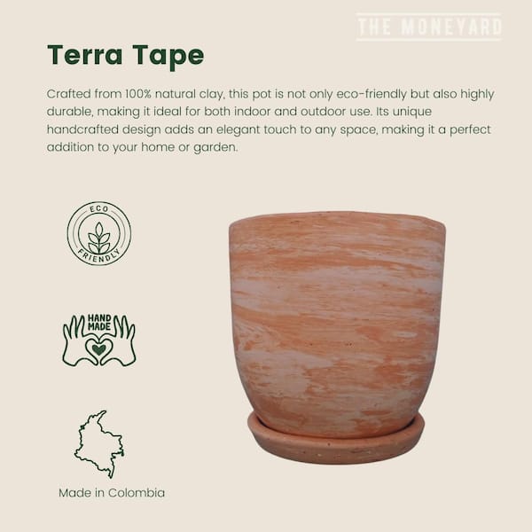 Unbranded Clay planter Terra Tape Medium