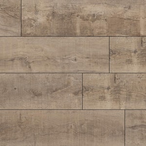 Take Home Tile Sample - Dunnhill Rustic Pecan 9 in. W x 12 in. L Rigid Core Click Lock Luxury Vinyl Plank Flooring
