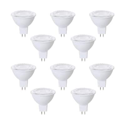50-Watt Equivalent MR16 ENERGY STAR and Dimmable LED Light Bulb in Soft White 3000K (10-Pack)