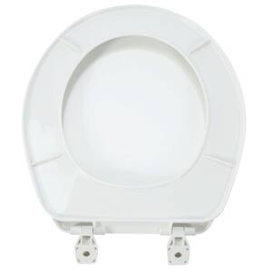 Round Closed Front Plastic Front Toilet Seat in White