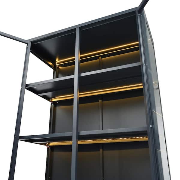 Harper & Bright Designs LED Lights Dark Blue 76.75 in. H Steel