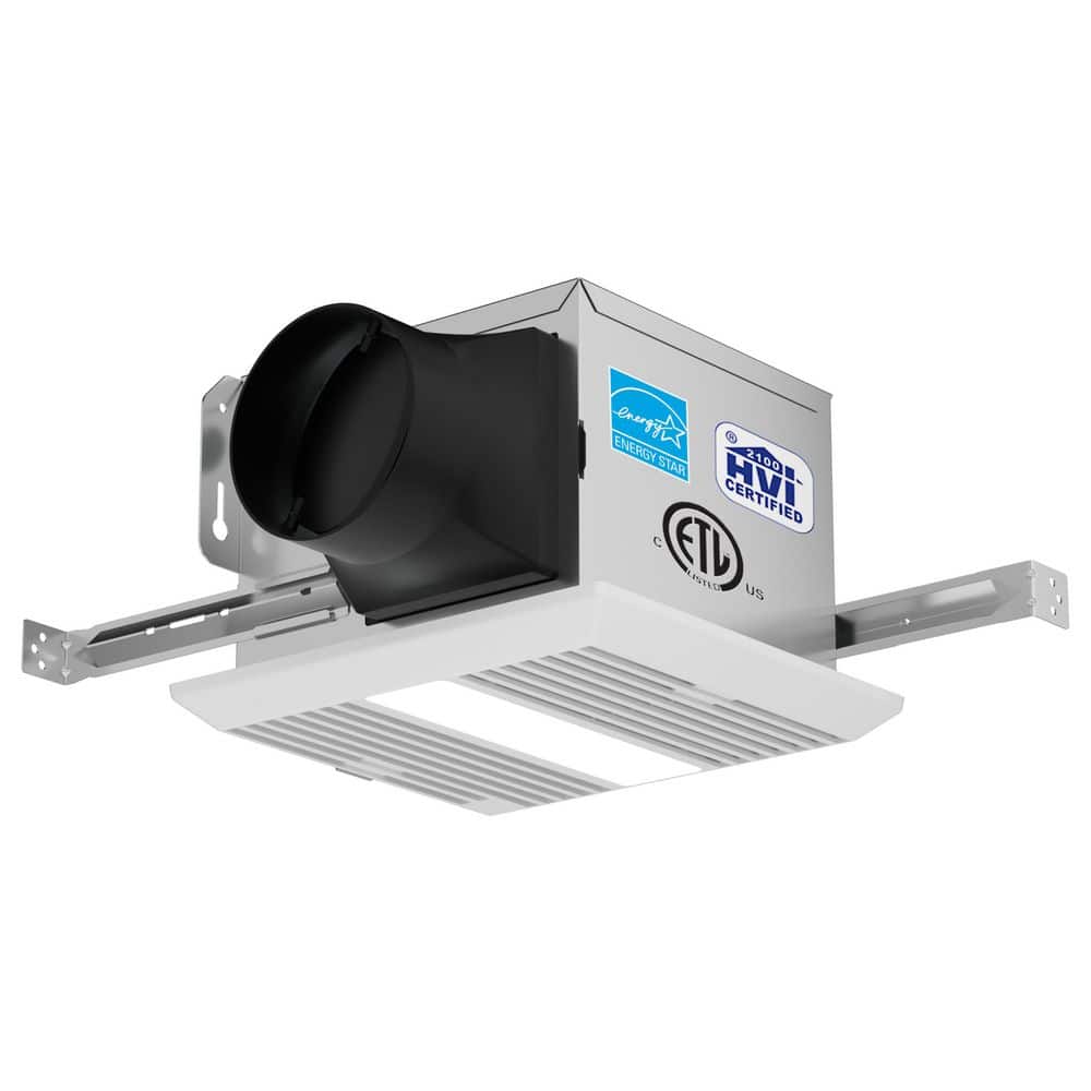 Edendirect 100 CFM Bathroom Exhaust Fan with 11-Watt LED Light-Quiet ...