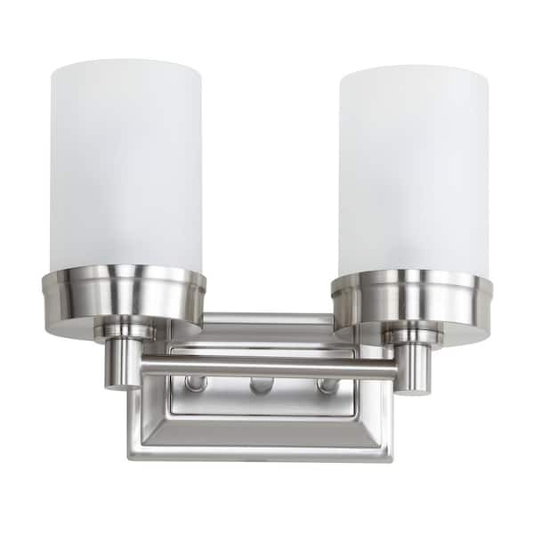 SAFAVIEH Kylan 2-Light Nickel Indoor Sconce