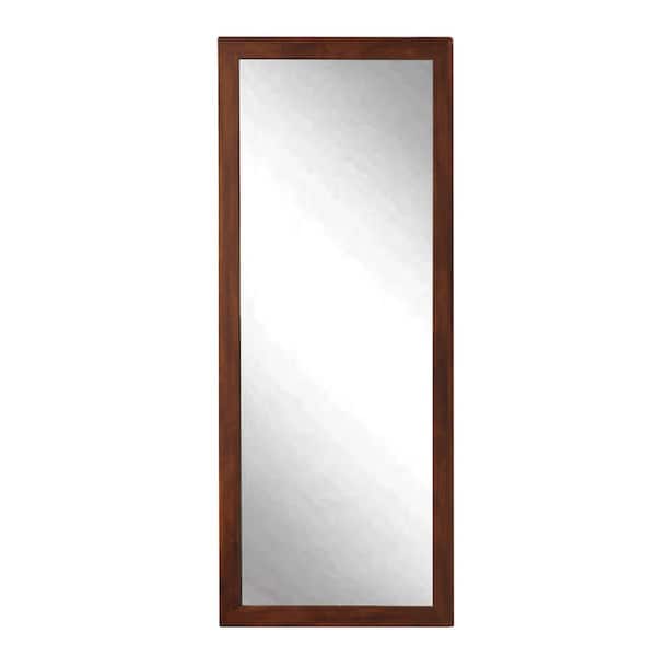 BrandtWorks Oversized Brown Farmhouse Modern Mid-Century Modern Mirror (68.5 in. H X 23.5 in. W)
