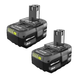 ONE+ 18V Lithium-Ion 4.0 Ah Battery (2-Pack)
