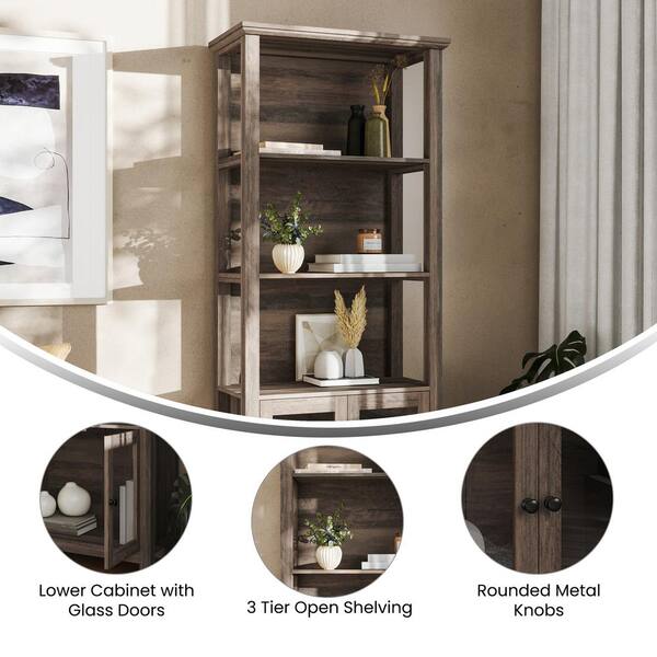 3 Tier Open Glass Shelves popular