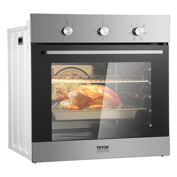 Single Wall Oven 24in. Electric Built-in Wall Oven with 6 Cooking Functions 2.68 cu. ft. Electric Wall Ovens with Timer