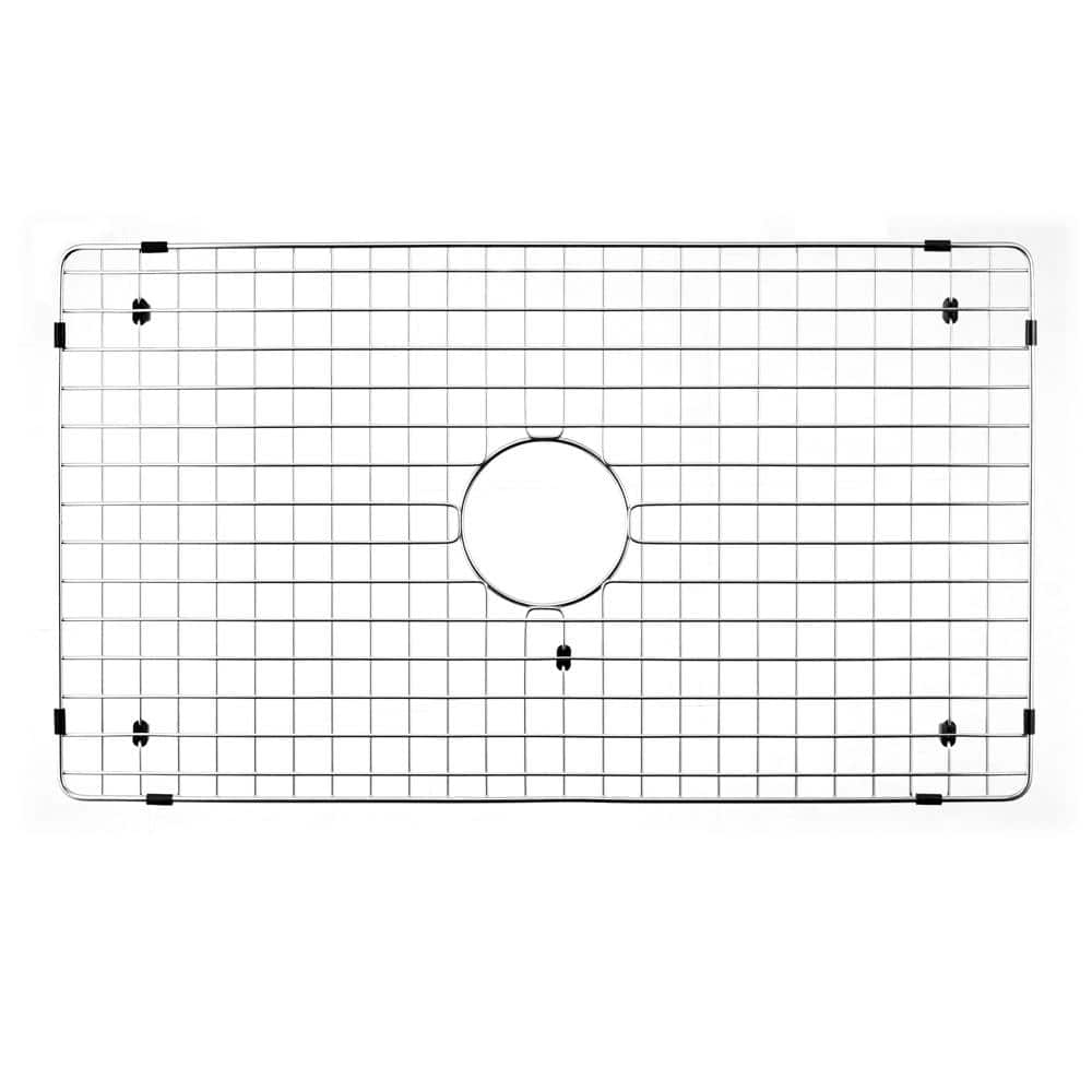Elegant 31" x 17.13" Rectangular Stainless Steel Sink Bottom Grid