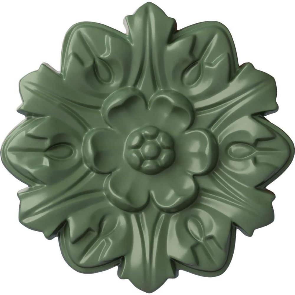 Athenian Green Polyurethane Floral Ceiling Medallion