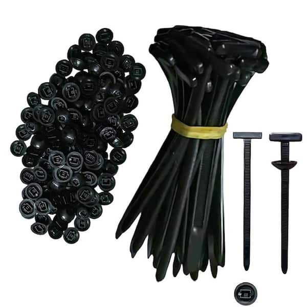Universal Cable Tie 50-Pack UV Resistant Nylon Zip Tie Fasteners for Car Fender Trunk Repair Wire Bundling Home Garage