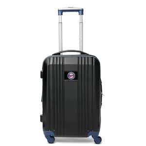 MLB Minnesota Twins 21 in. Navy Hardcase 2-Tone Luggage Carry-On Spinner Suitcase