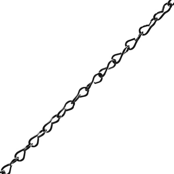 Everbilt #14 x 1 ft. Steel Jack Chain, Black