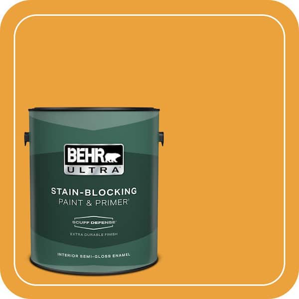 BEHR ULTRA 1 gal. Home Decorators Collection #HDC-FL14-5 Gilded Leaves Extra Durable Semi-Gloss Enamel Interior Paint & Primer