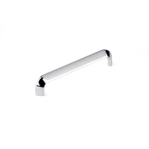 Genova Collection 6-5/16 in. (160 mm) Modern Chrome Cabinet Bar Pull