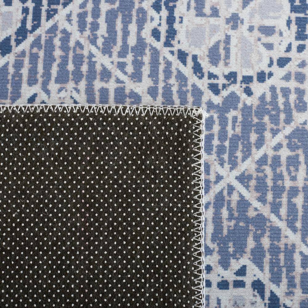 Tucson Ivory and Grey Synthetic Washable Area Rug 3' x 5'