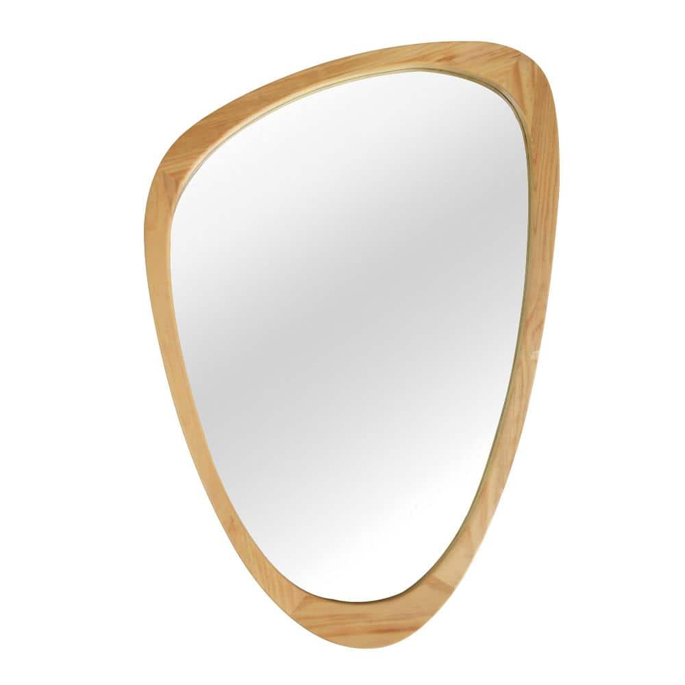 "24""x36"" Irregular Solid Wood Frame Decorative Mirror,For Bedroom, Bathroom, Living Room, OAK" price history on PriceWatchPro