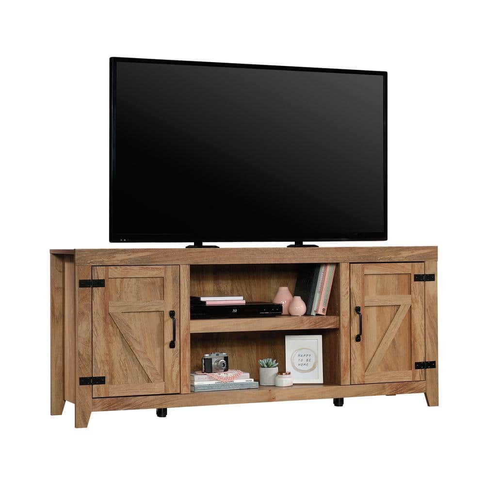 Sindoori Mango Farmhouse TV Stand with Cabinets