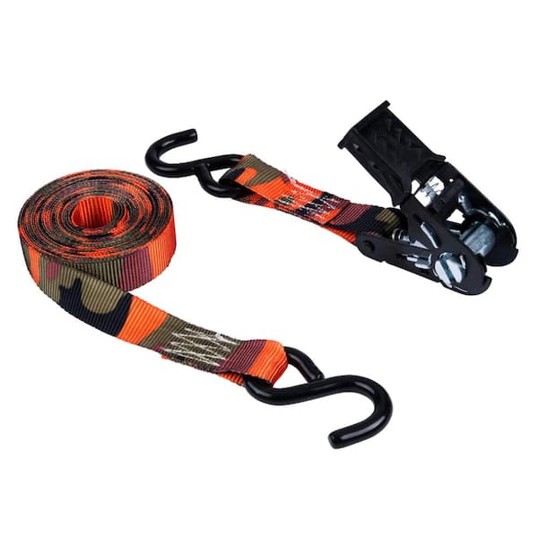 1 in. x 16 ft. Blaze Camo Ratchet Tie-Down 1 in. x 16 ft. Blaze Camo Ratchet Tie-Down
