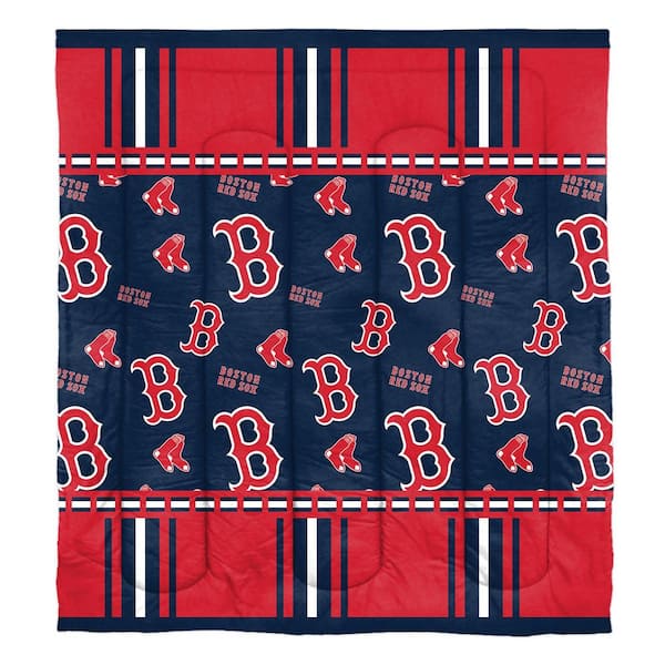 Unbranded Boston Red Sox Rotary 5- Piece Full Size Multi Colored Bed In a Bag Set