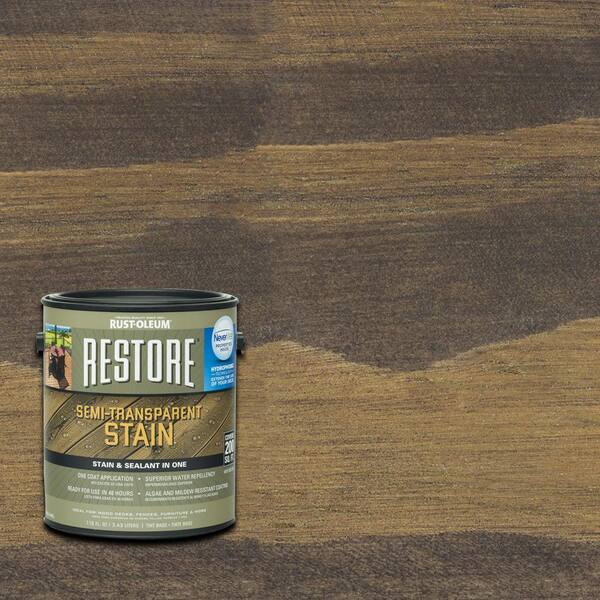 Rust-Oleum Restore 1 gal. Semi-Transparent Stain Teak with NeverWet
