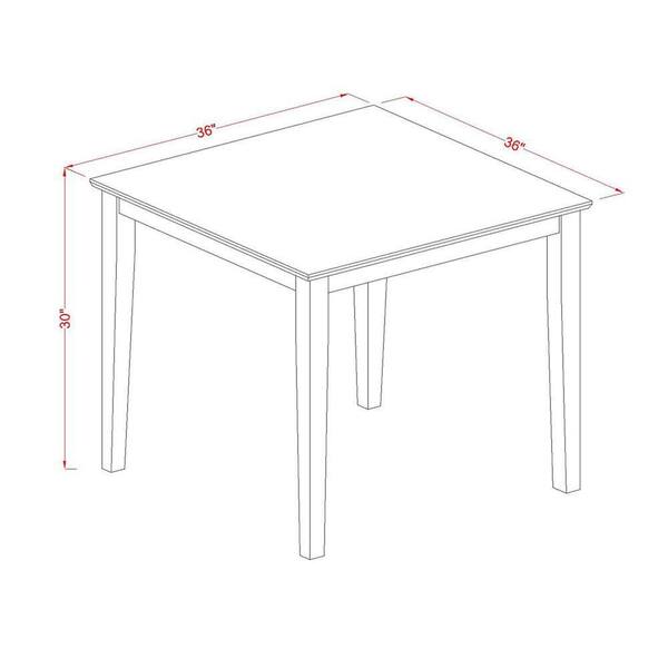 Have a question about East West Furniture 5-Piece Natural